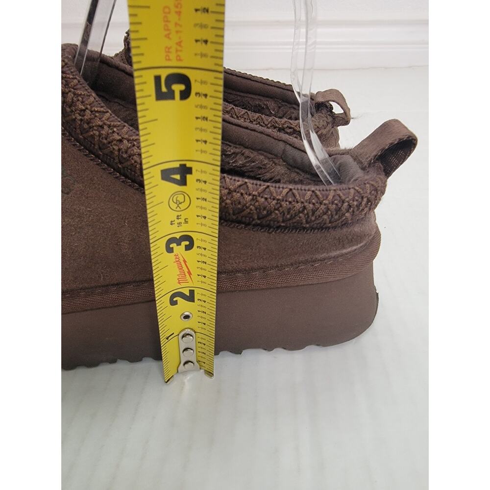 UGG Size 9 Tazz II Suede Platform Slipper Clogs Tasman Womens Chocolate Brown - Picture 5 of 9